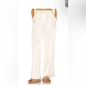 L'Academie White Wide Leg Pants